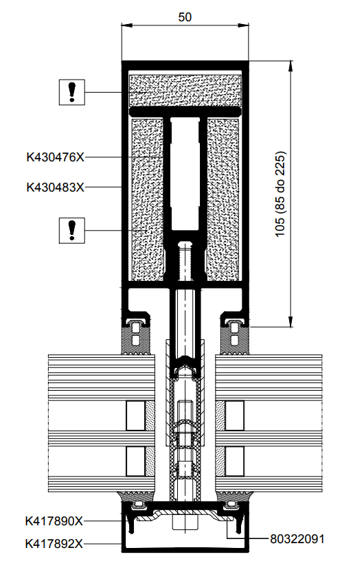 MBSR50N EI Coupe profil